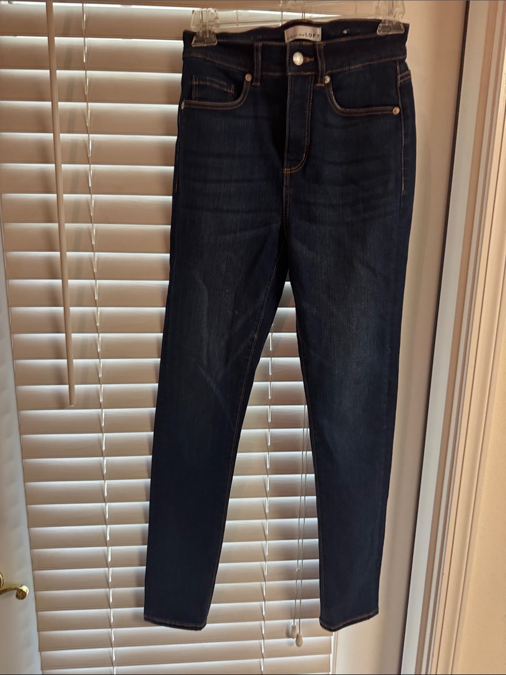 LOFT Dark Blue Skinny Jeans